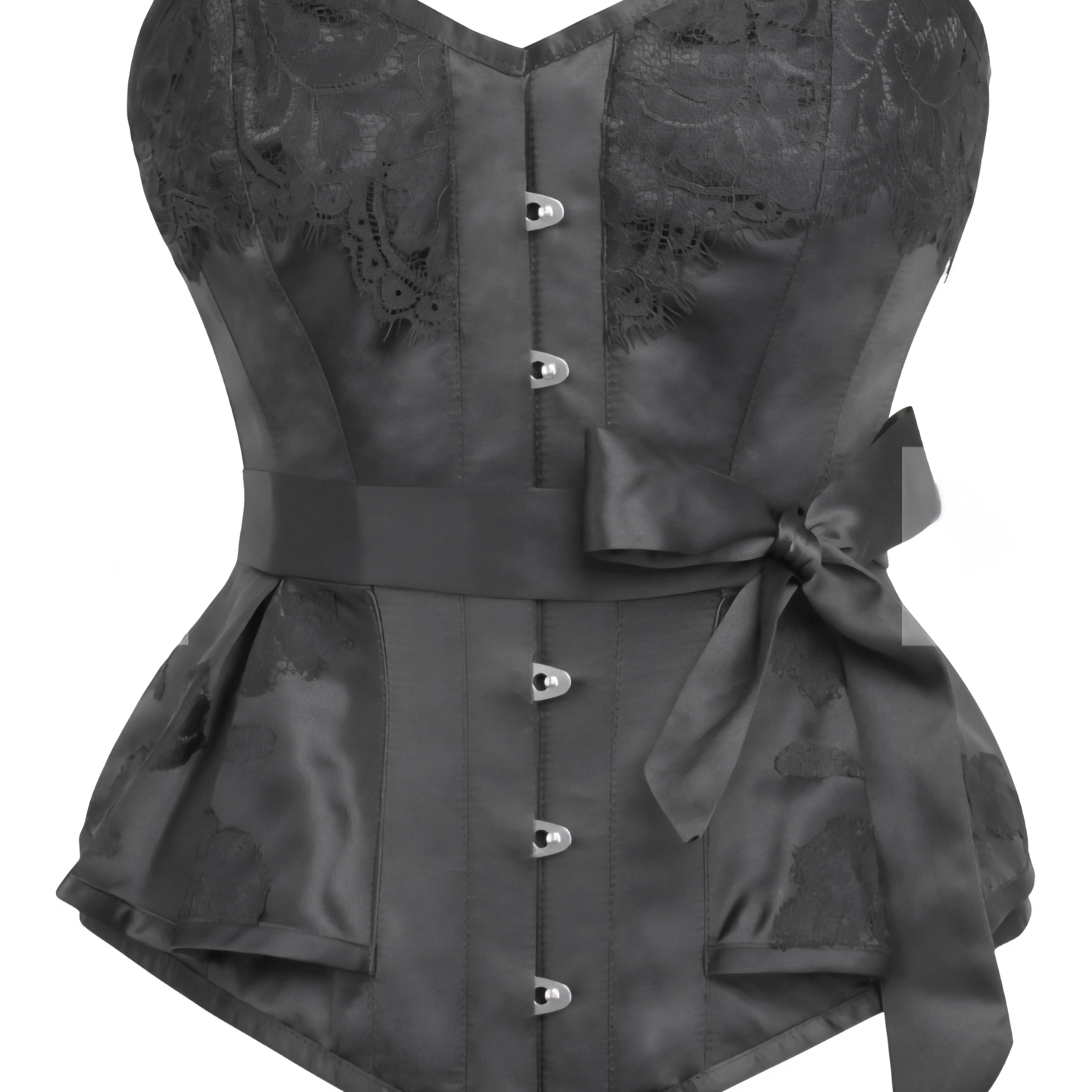 24" Elegant Black Shapewear Corset Top/ Good For 27-28" Natural Waist